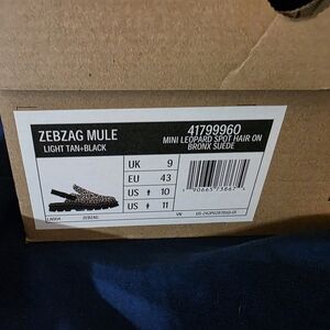 Dr. Martens Light Tan and Black Mules